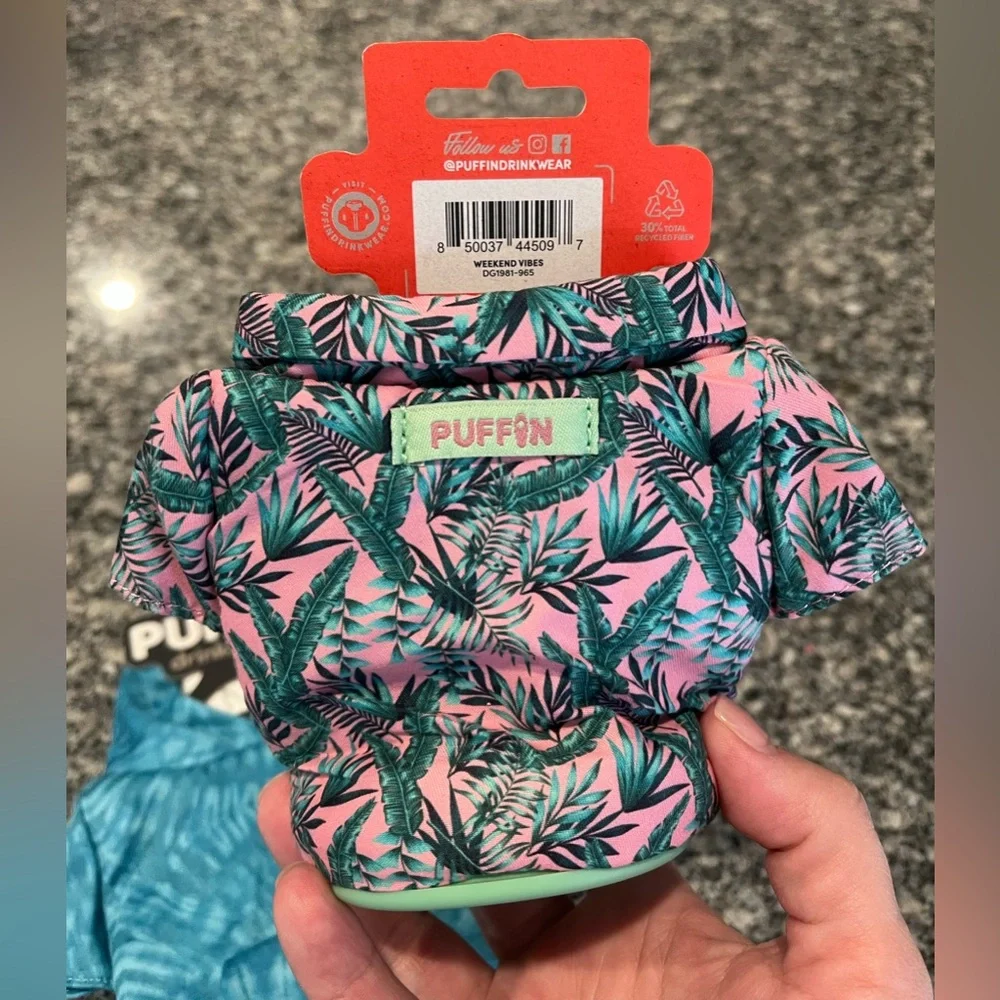 Puffin Drinkwear Tropical and Tie-Dye Can Coolers